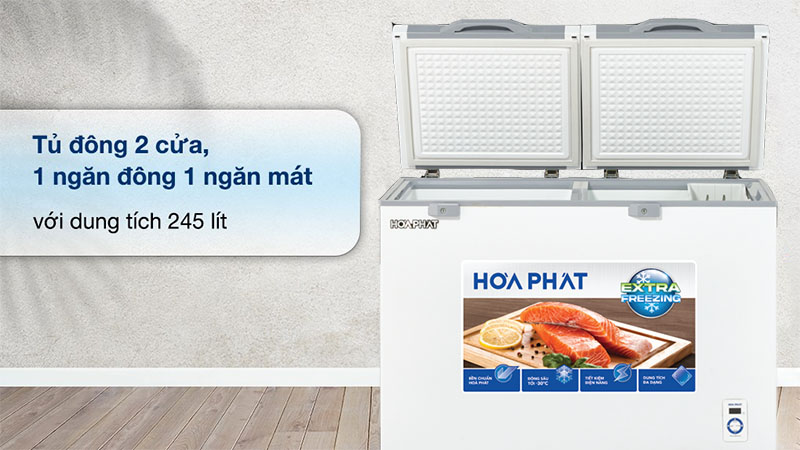 Tủ đông cánh kính Hòa Phát HPF-BD6245.T1 - Hàng chính hãng