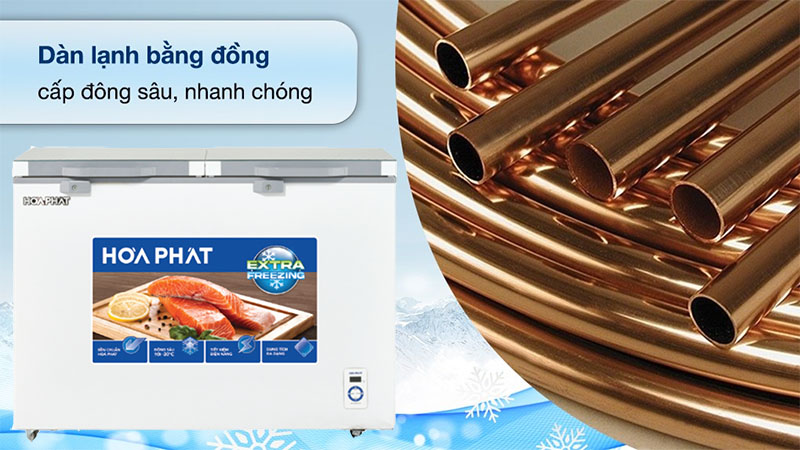 Tủ đông cánh kính Hòa Phát HPF-BD6245.T1 - Hàng chính hãng