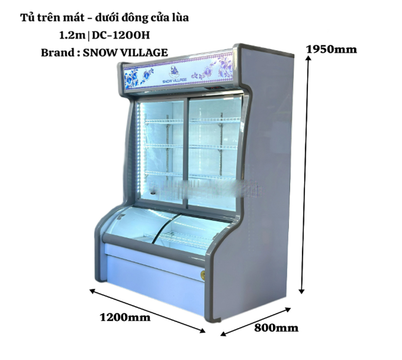 Tủ đông mát Snow Village DC-1200H - Hàng chính hãng