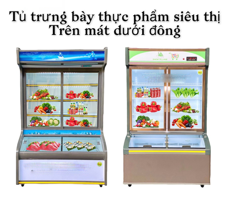 Tủ đông mát Snow Village DC-1200H - Hàng chính hãng