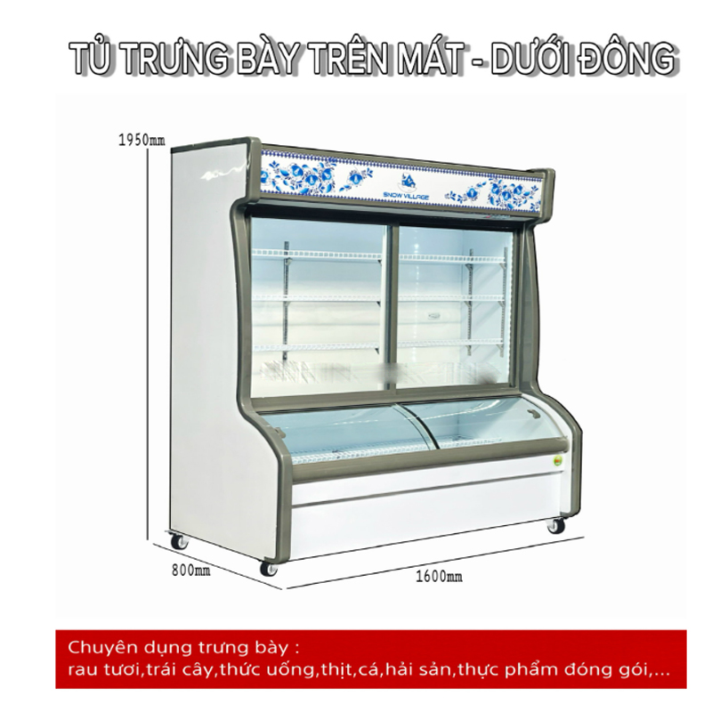 Tích hợp 2 tính năng đông mát trong cùng một sản phẩm, thuận tiện cho việc bảo quản thực phẩm