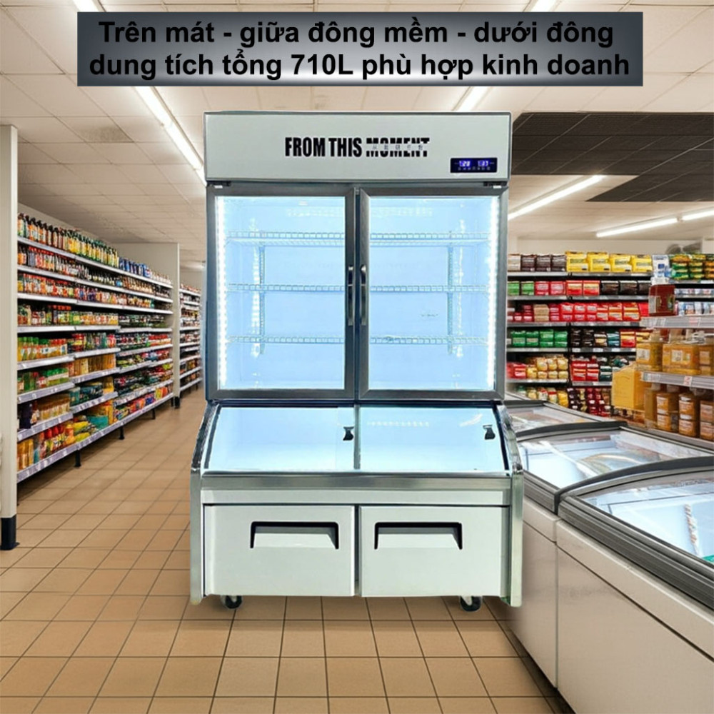 Tủ đông mát tích hợp 3 chế độ Lightcool LS-1800F 1.2M 710L - Hàng chính hãng