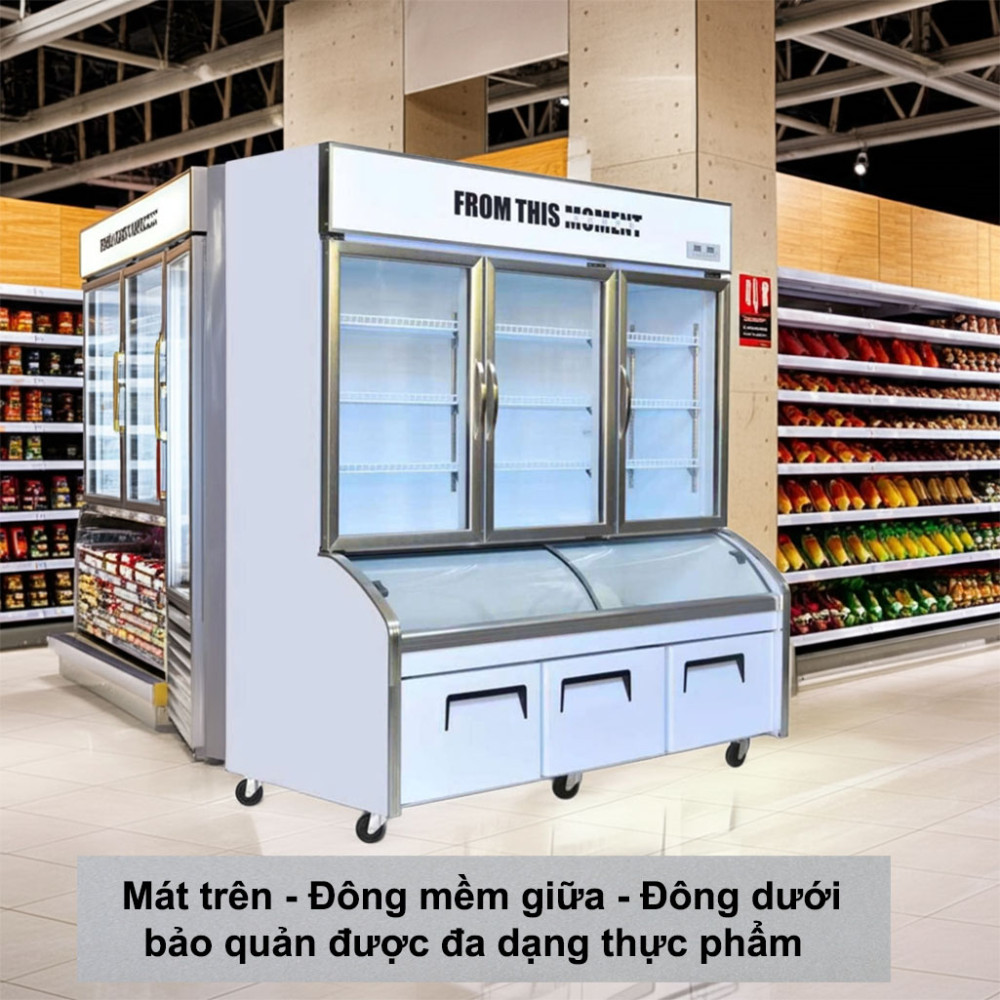 Tủ đông mát tích hợp 3 chế độ Lightcool LS-1800F 1.8M 1103L với 3 chế độ
