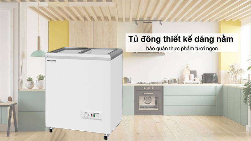 Tủ đông mini AquaFine JW-80F - Hàng chính hãng