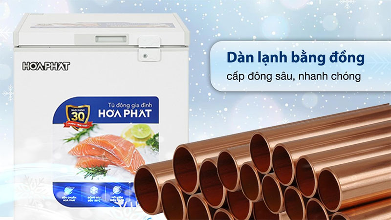 Tủ đông mini Hòa Phát HPF-AD6107 - Hàng chính hãng