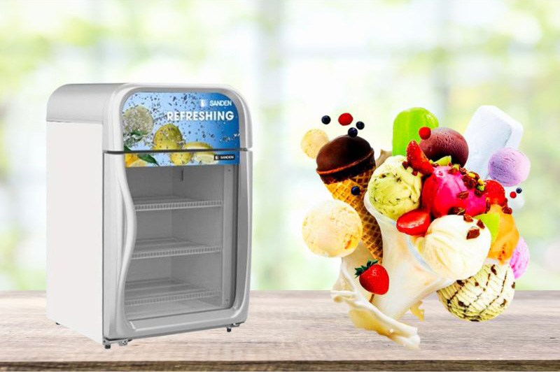 Tủ đông mini Sanden SNR-0100 - Hàng chính hãng