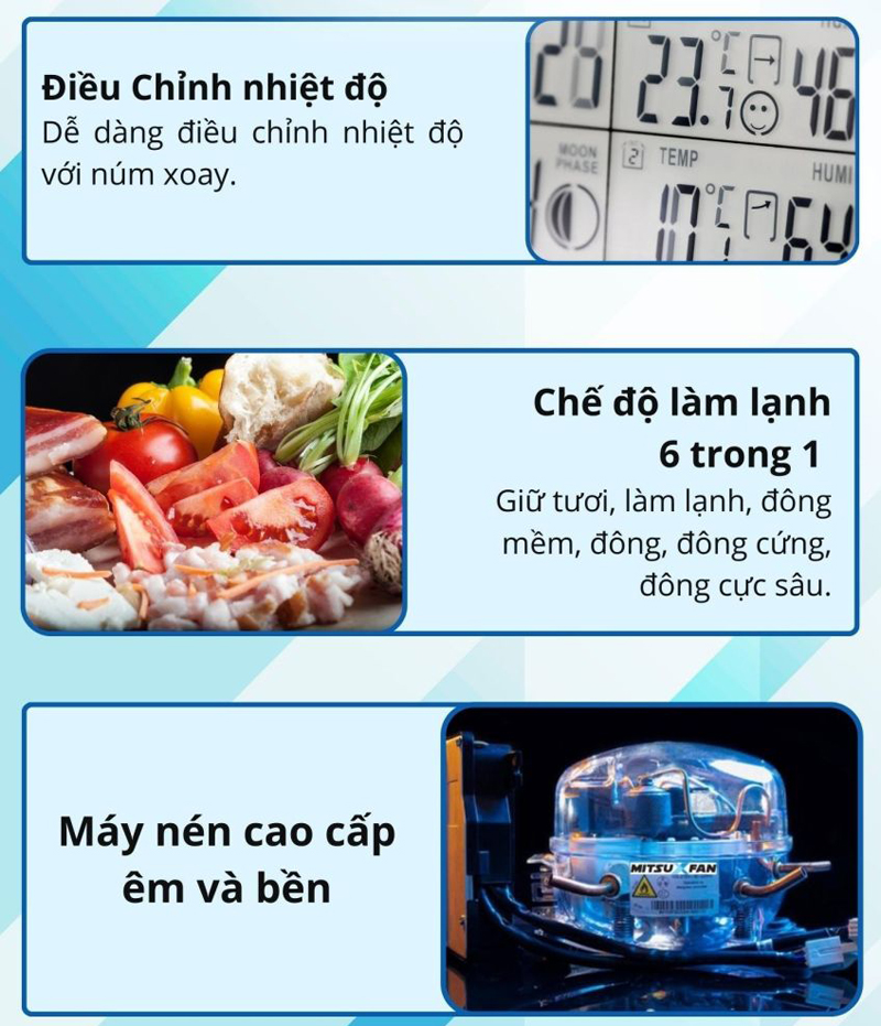Tủ đông MitsuXfan MF1-366GWI - Hàng chính hãng