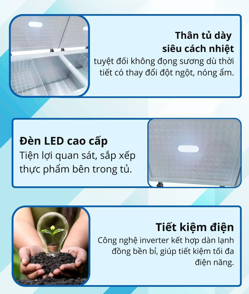 Tủ đông 1 ngăn MitsuXfan MF1-6666WWEI - Hàng chính hãng