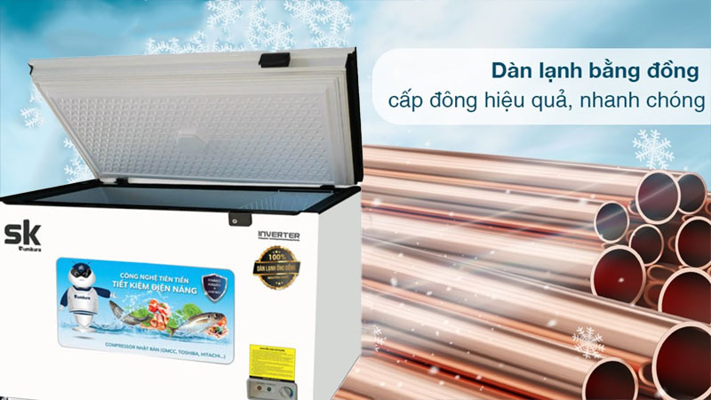 Tủ đông nằm Inverter Sumikura 300 lít SKF-300SI/KC - Hàng chính hãng
