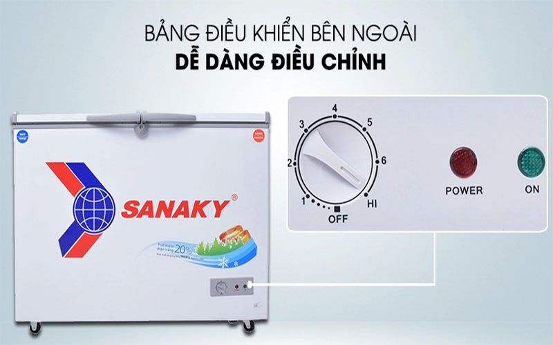 Tủ đông nằm Sanaky VH-2599W2KD - Hàng chính hãng