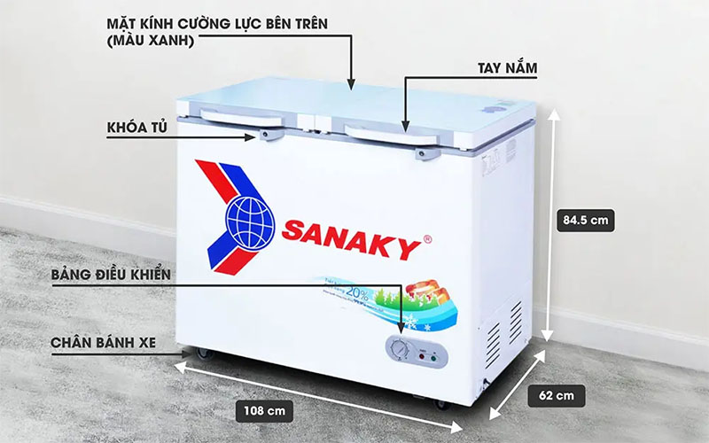 Tủ đông nằm Sanaky VH-2899A2KD - Hàng chính hãng
