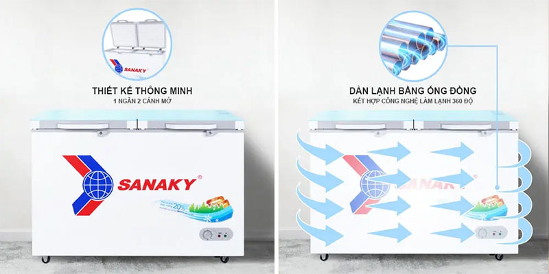 Tủ đông nằm Sanaky VH-2899A2KD - Hàng chính hãng