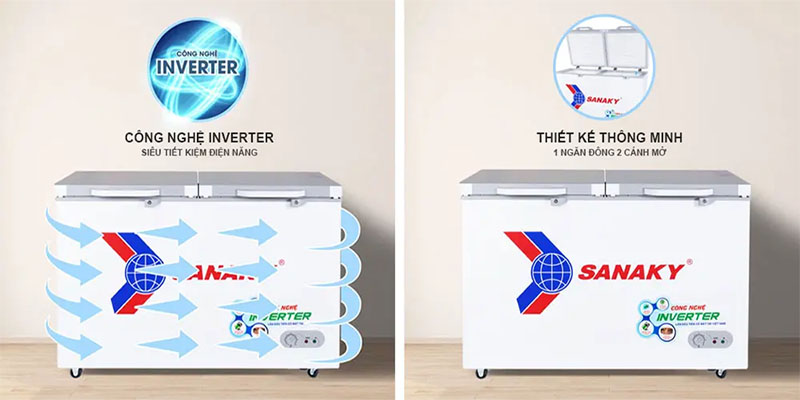 Công nghệ Inverter của Tủ đông nằm Sanaky VH-4099A4K