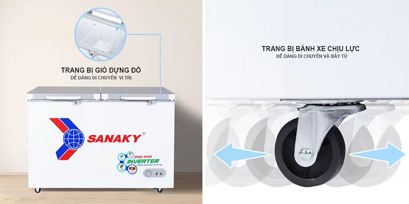 Thiết kế của Tủ đông nằm Sanaky VH-4099A4K