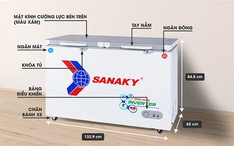 Tủ đông nằm Sanaky VH-4099W4K - Hàng chính hãng