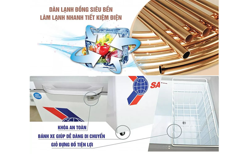 Tủ đông nằm Sanaky VH2599W4K  - Hàng chính hãng