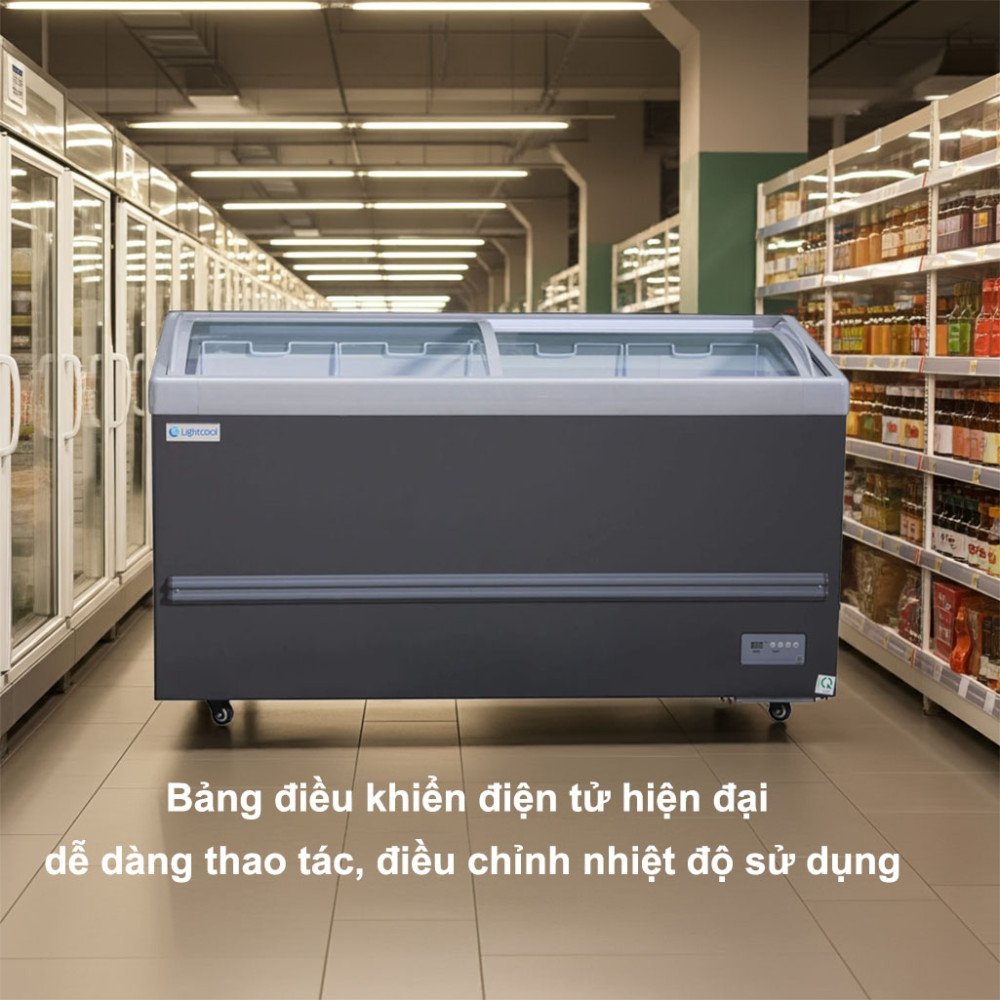 Tủ đông nằm cửa lùa 590L Lightcool SD-836 1M6 - Hàng chính hãng