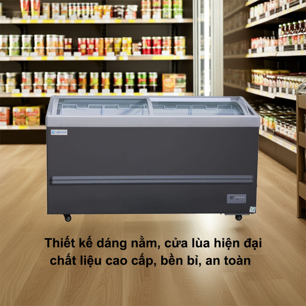 Tủ đông nằm cửa lùa 690L Lightcool SD-836 1M8 - Hàng chính hãng