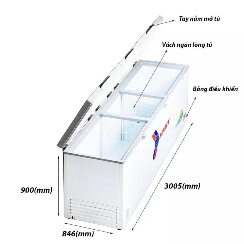 Tủ đông Sanaky VH-1399HYK (1300 lít) - Hàng chính hãng