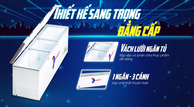 Tủ đông Sanaky VH-1399HYK (1300 lít) - Hàng chính hãng
