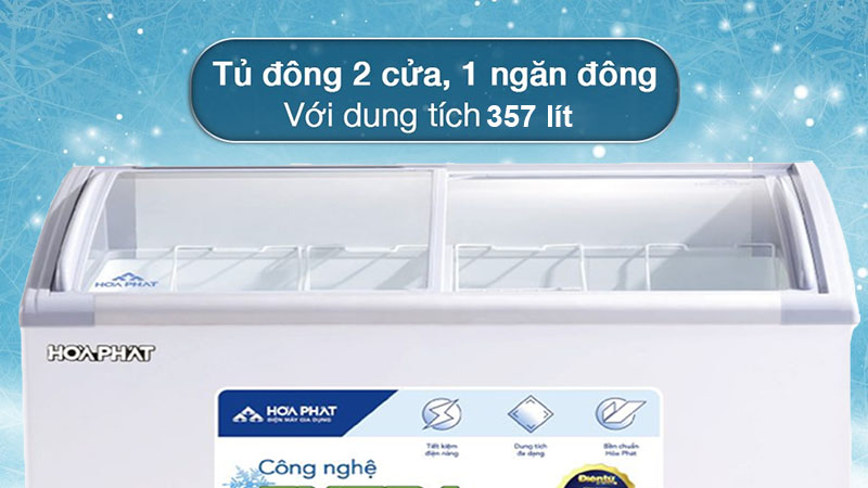 Dung tích của Tủ đông trưng bày Hòa Phát HSF-AD6357.C1