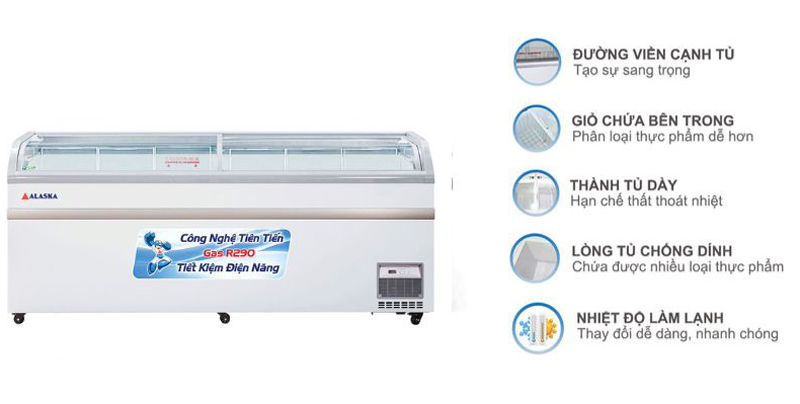 Tủ đông Alaska KC-550  - Hàng chính hãng