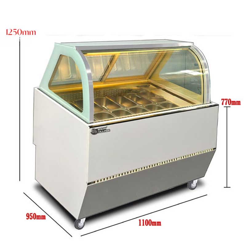 Tủ đông trưng bày kem Snow Village BL-1.0 - Hàng chính hãng
