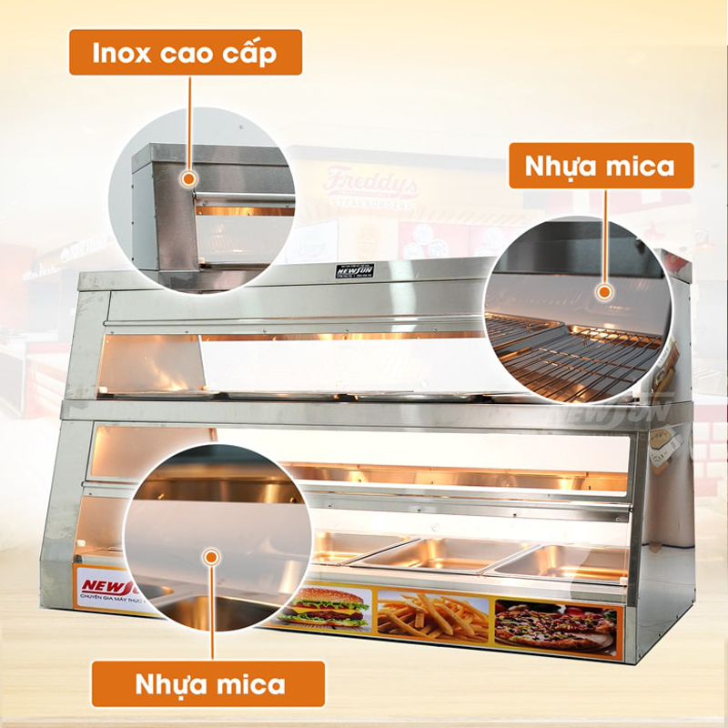 Tủ giữ nóng thực phẩm Newsun HW-6P - Hàng chính hãng