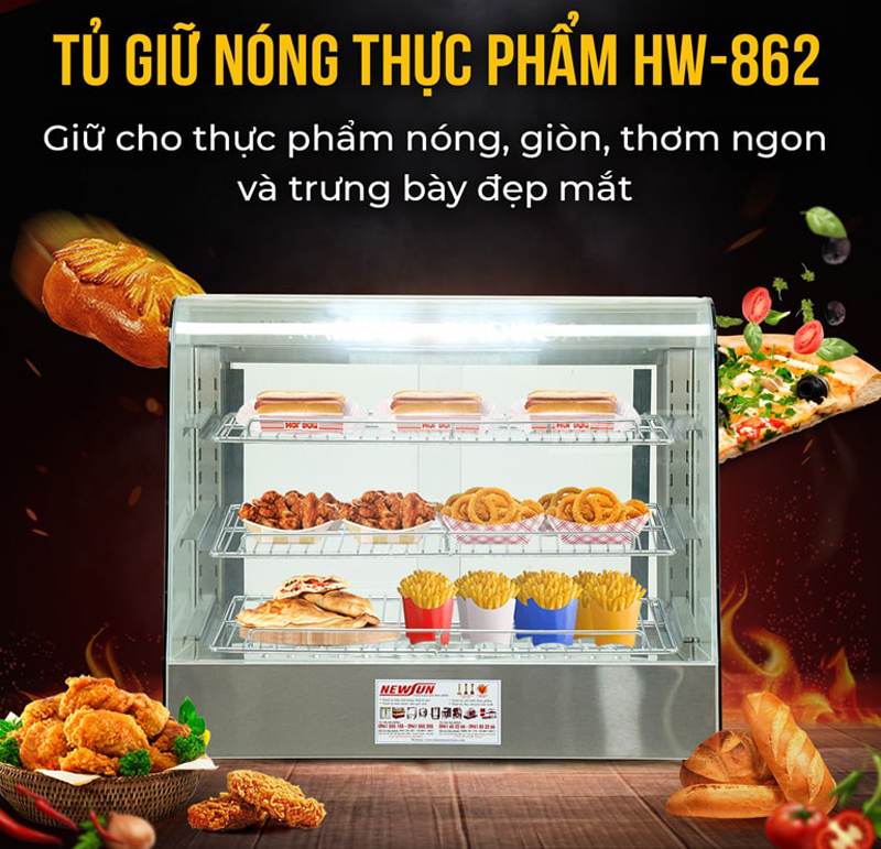 Tủ giữ nóng thực phẩm Newsun NS-HW-862 - Hàng chính hãng