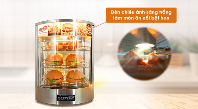 Có đèn chiếu sáng bên trong, tăng hiệu ứng đẹp mắt