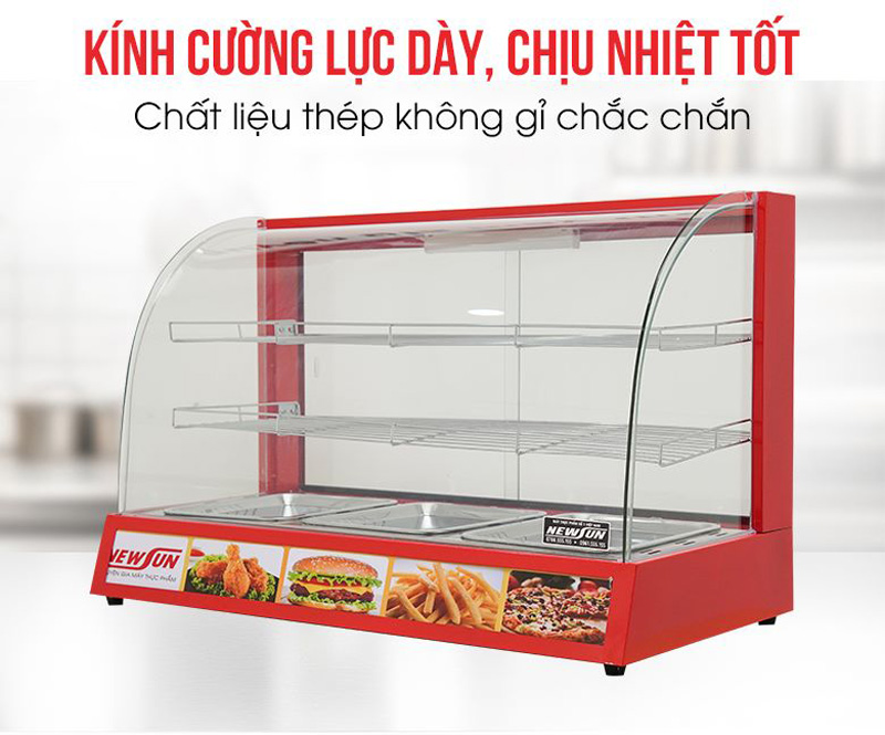 Tủ giữ nóng thực phẩm Newsun NS-HW-3P - Hàng chính hãng