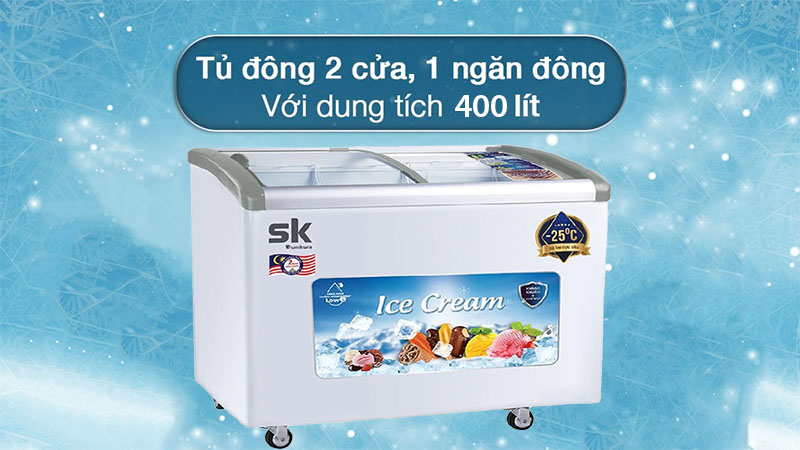 Tủ kem Sumikura SKFS-400C-FS - Hàng chính hãng