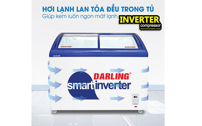 Tủ kem thông minh Darling Inverter DMF-3079ASKI - Hàng chính hãng