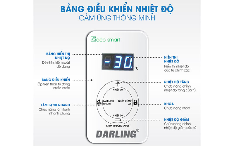 Tủ kem thông minh Inverter Darling DMF-5079ASKI - Hàng chính hãng