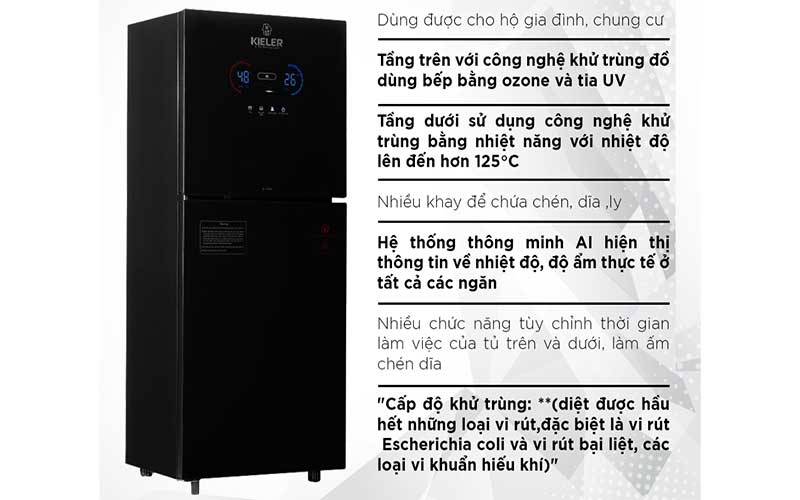 Tủ khử khuẩn chén bát Kieler KL-TC520