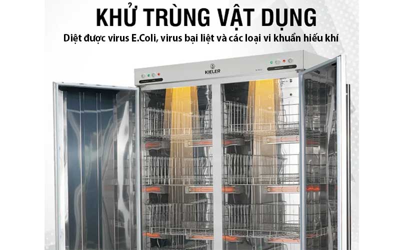 Chức năng khử trùng của Tủ khử trùng chén bát nhà hàng Kieler KL-TK132