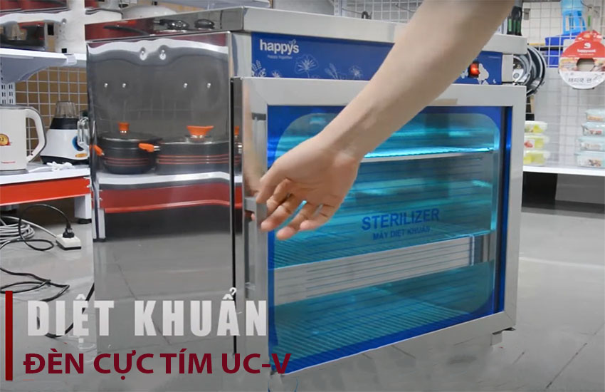 Tủ khử trùng sấy khô ly chén đĩa Happys HPS-101CR - Hàng chính hãng