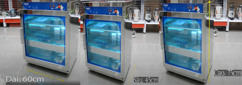Tủ khử trùng sấy khô ly chén đĩa Happys HPS-101CR - Hàng chính hãng