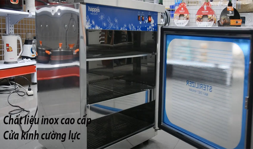 Tủ khử trùng sấy khô ly chén đĩa Happys HPS-101CR - Hàng chính hãng