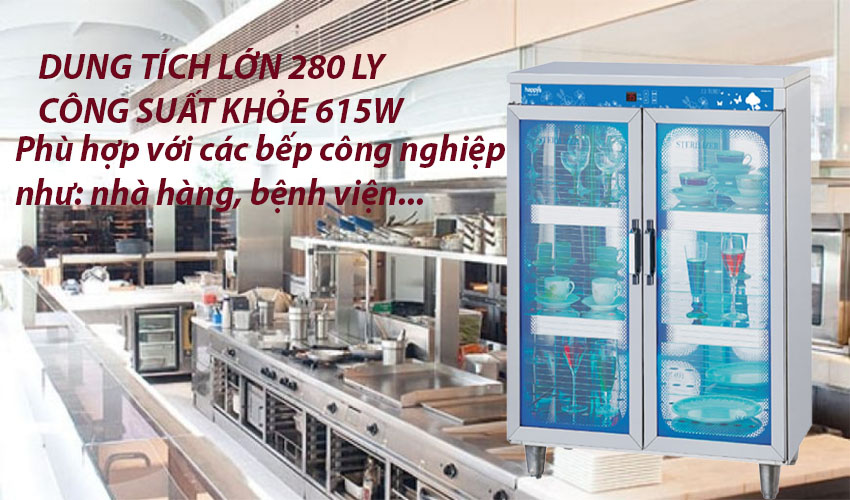 Tủ sấy khử trùng ly chén đĩa Happys HPS-104C - Hàng chính hãng