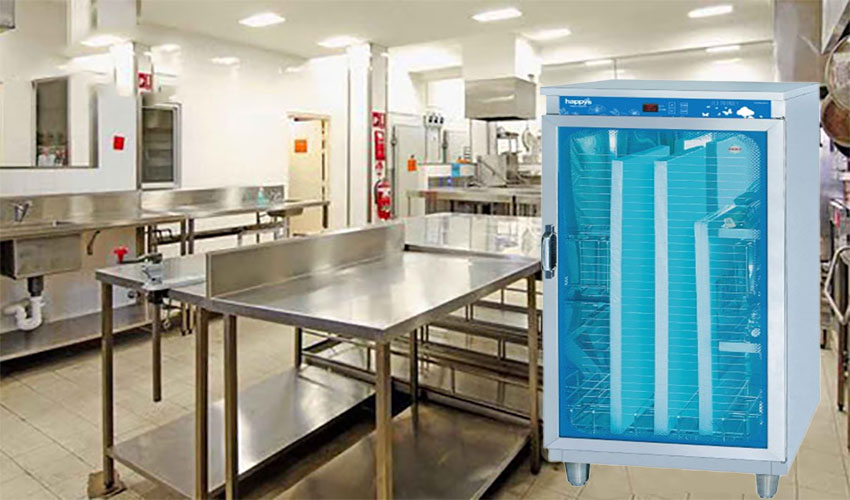 Tủ sấy khô khử trùng dao thớt Happys HPS-101K - Hàng chính hãng