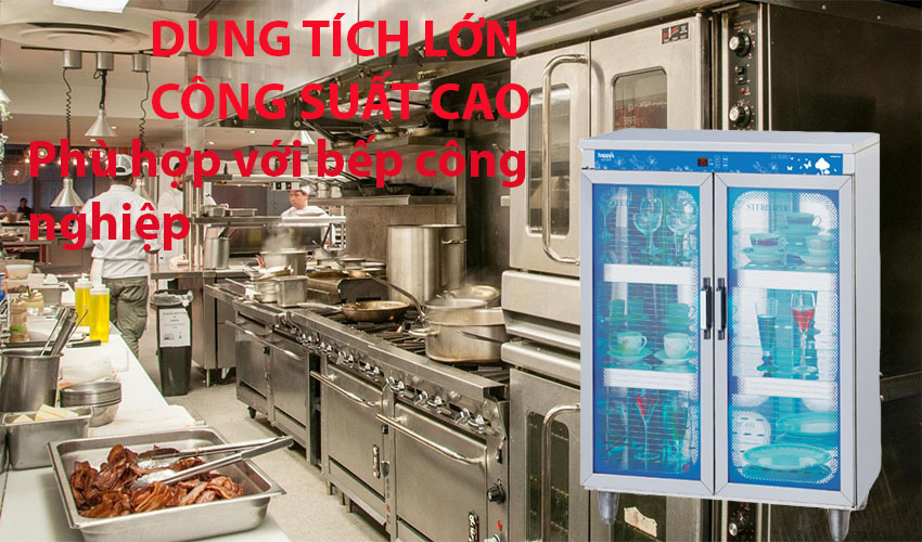 Tủ sấy khô khử trùng khay ăn Happys HPS-101D - Hàng chính hãng