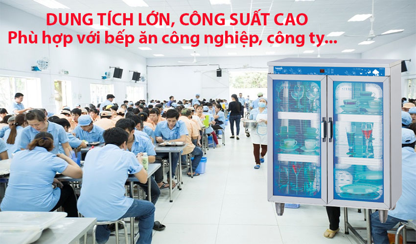 Tủ sấy khô khử trùng khay ăn Happys HPS-102D - Hàng chính hãng