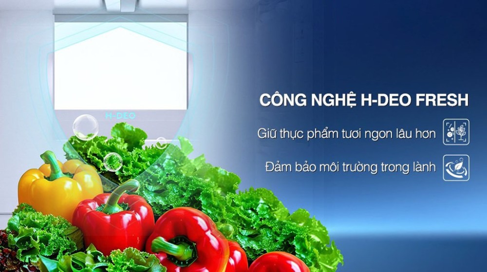  Công nghệ H-DEO Fresh khử mùi, kháng khuẩn hiệu quả