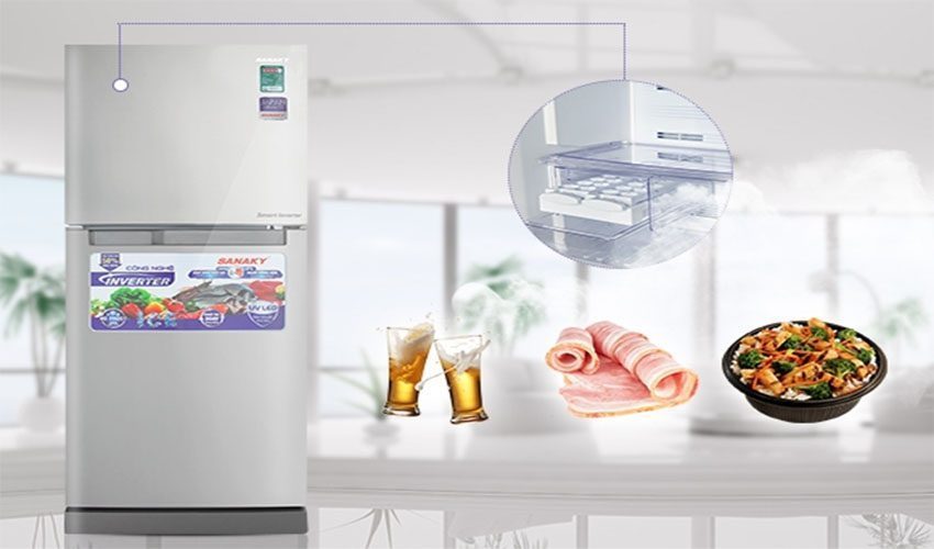 Tủ lạnh 175 lít Inverter Sanaky VH-189HPN - Hàng chính hãng