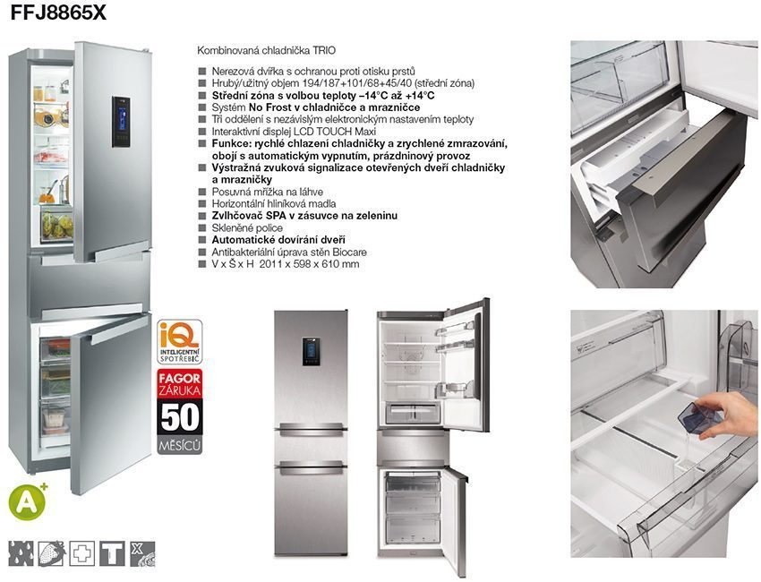 Chi tiết của tủ lạnh Fagor FFJ-8865X