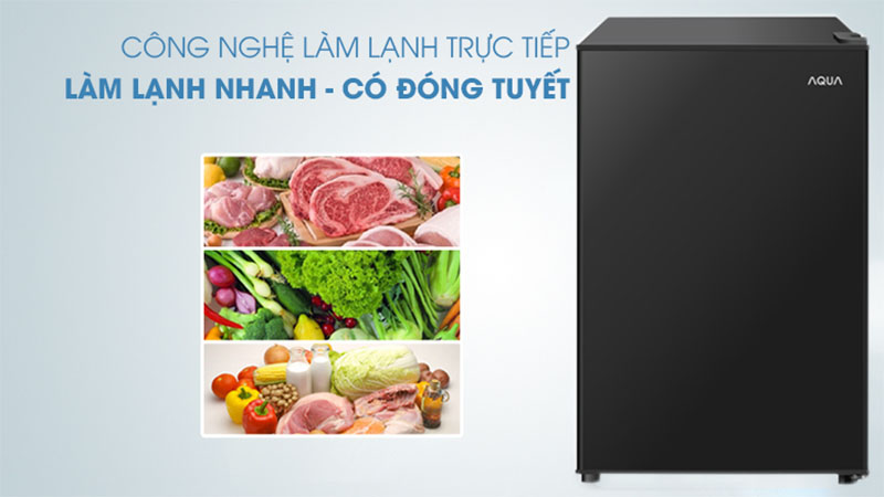 Tủ lạnh Aqua 90 lít AQR-D100FA(BS) - Hàng chính hãng