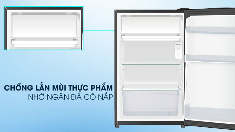 Tủ lạnh Aqua 90 lít AQR-D100FA(BS) - Hàng chính hãng