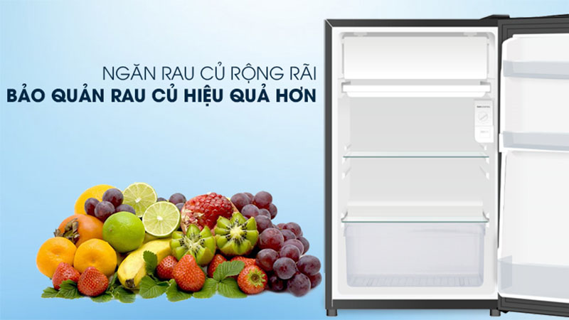 Tủ lạnh Aqua 90 lít AQR-D100FA(BS) - Hàng chính hãng