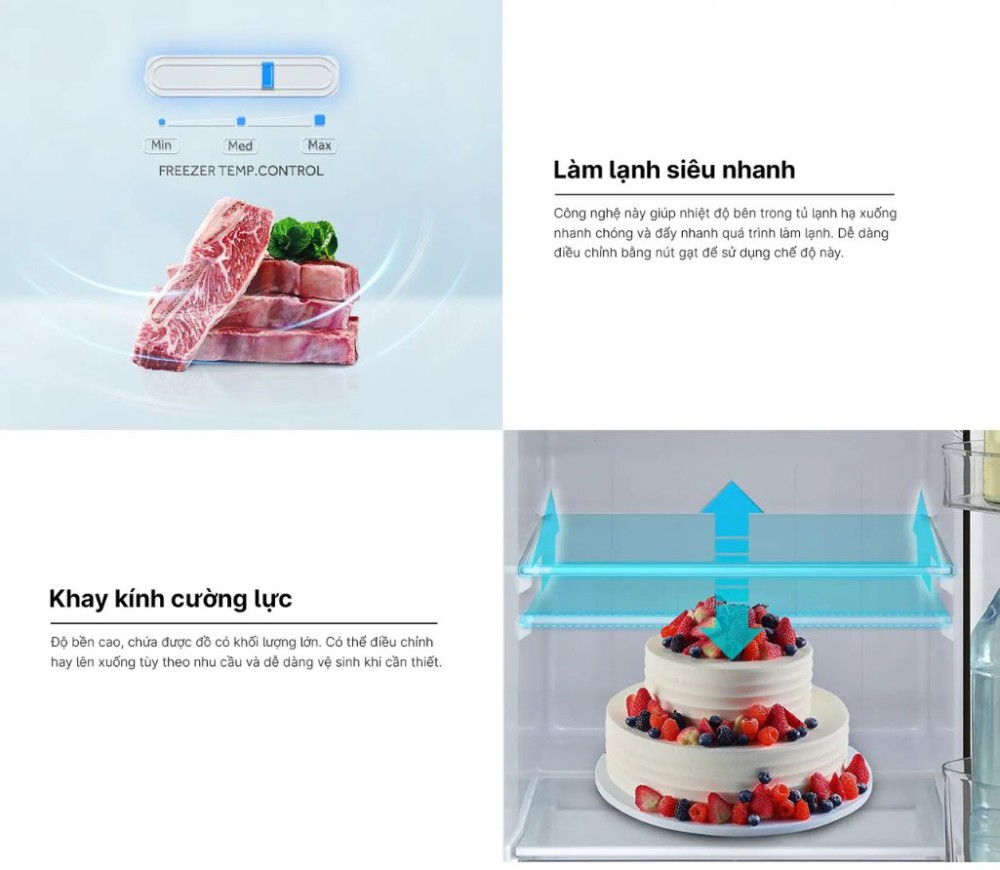 Khay kệ bằng kính chịu lực, chịu được tải trọng lớn